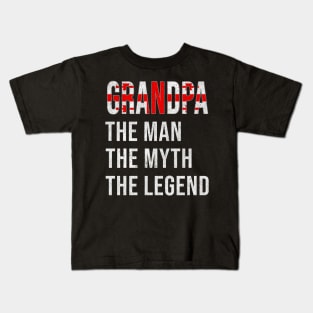 Grand Father Georgian Grandpa The Man The Myth The Legend - Gift for Georgian Dad With Roots From  Georgia Kids T-Shirt